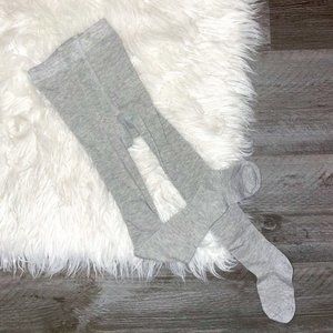 NWOT! Baby Gray Knit Tights 2-4T